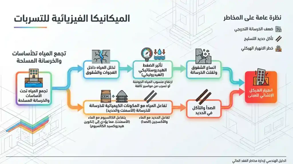 كيف تدمر المياه غير المرئية أساسات المبنى؟